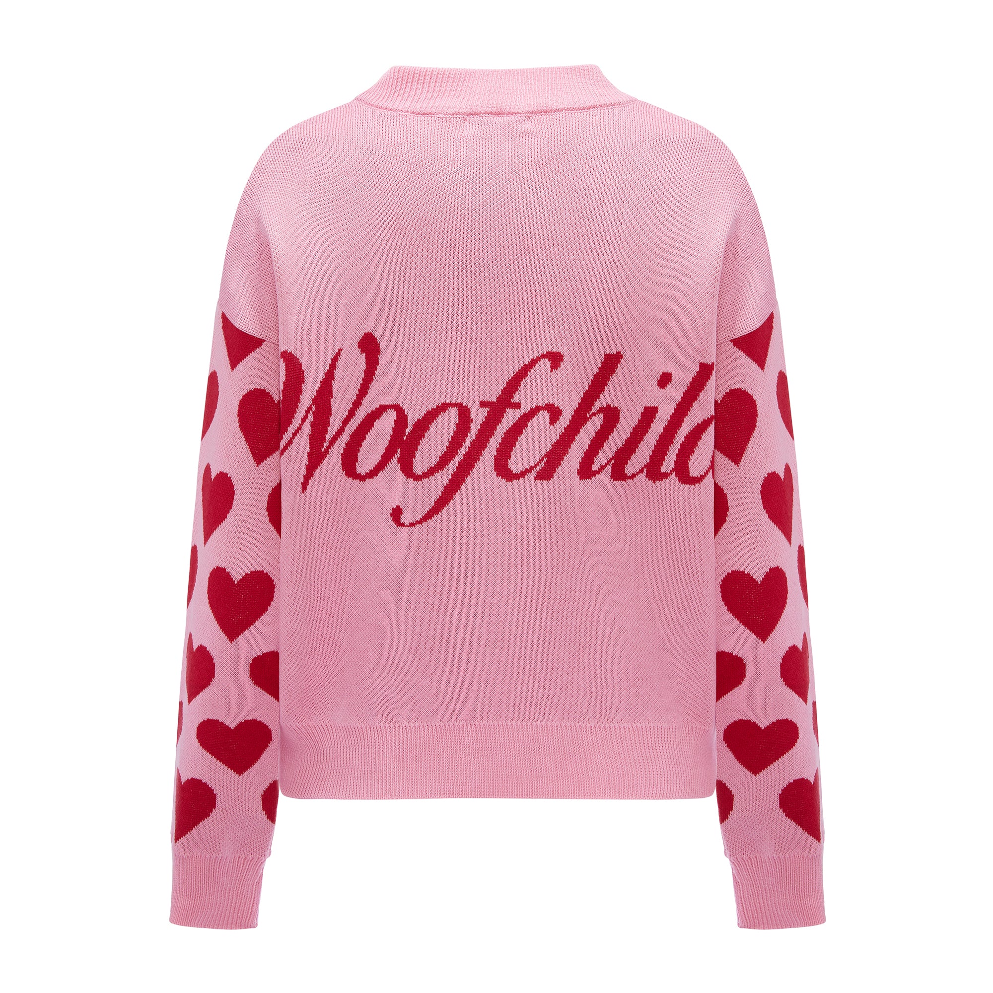 Sweterek matchy-matchy w serduszka dla właściciela