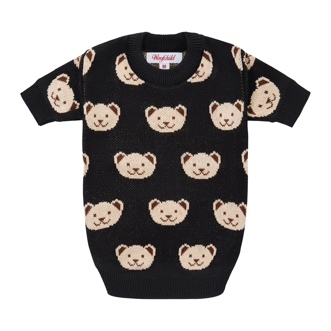 Czarny sweterek dla psa w misie