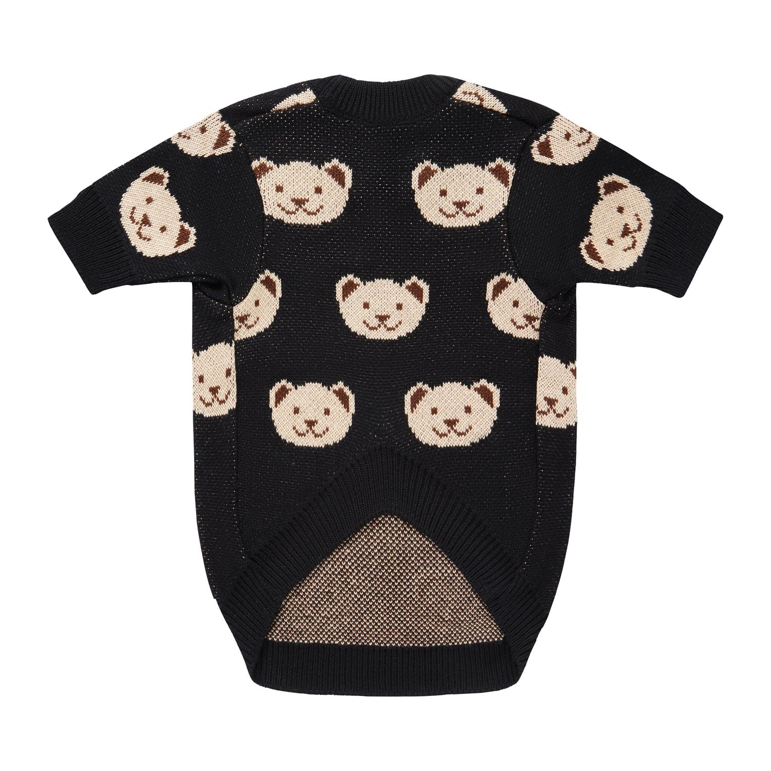 Czarny sweterek dla psa w misie