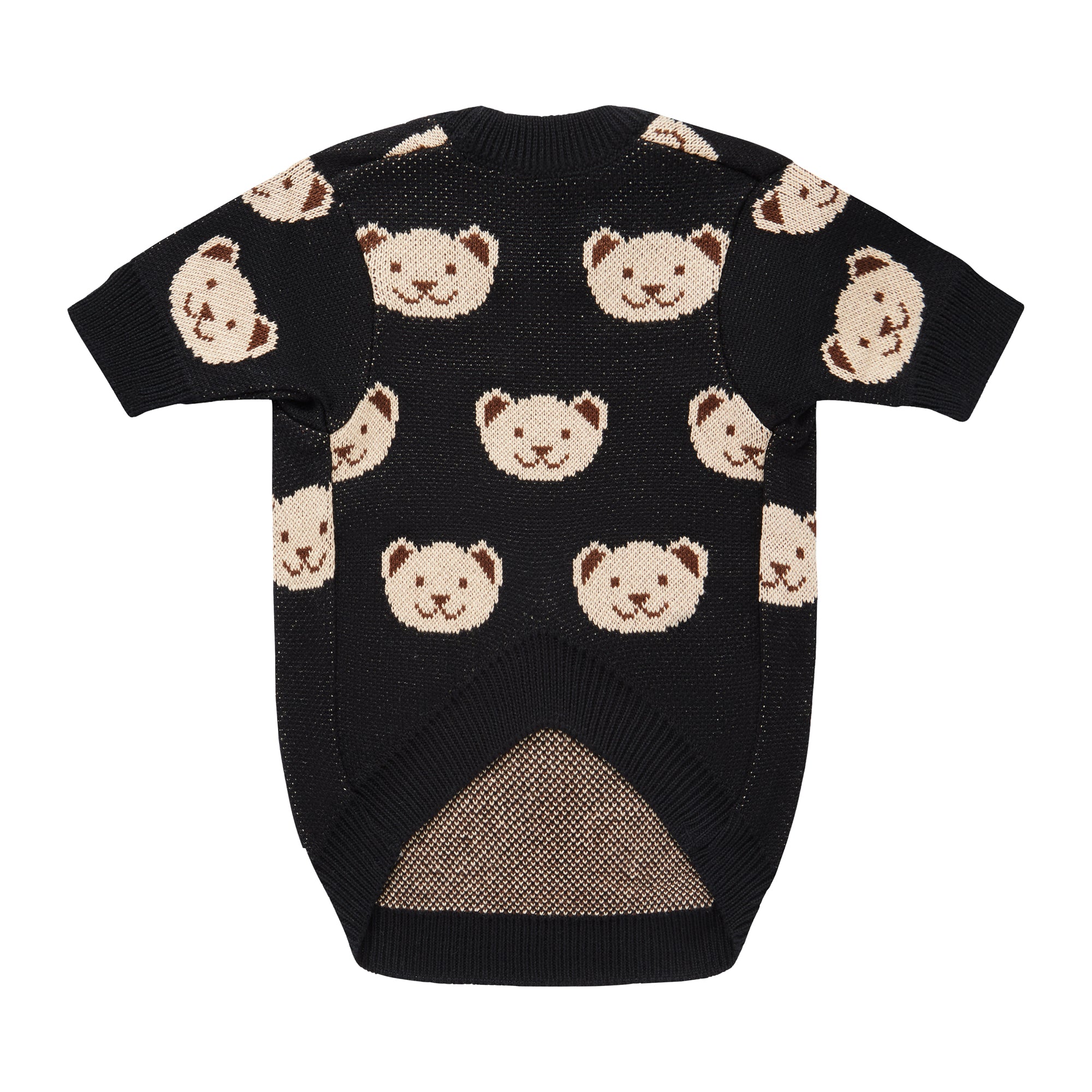 Czarny sweterek dla psa w misie