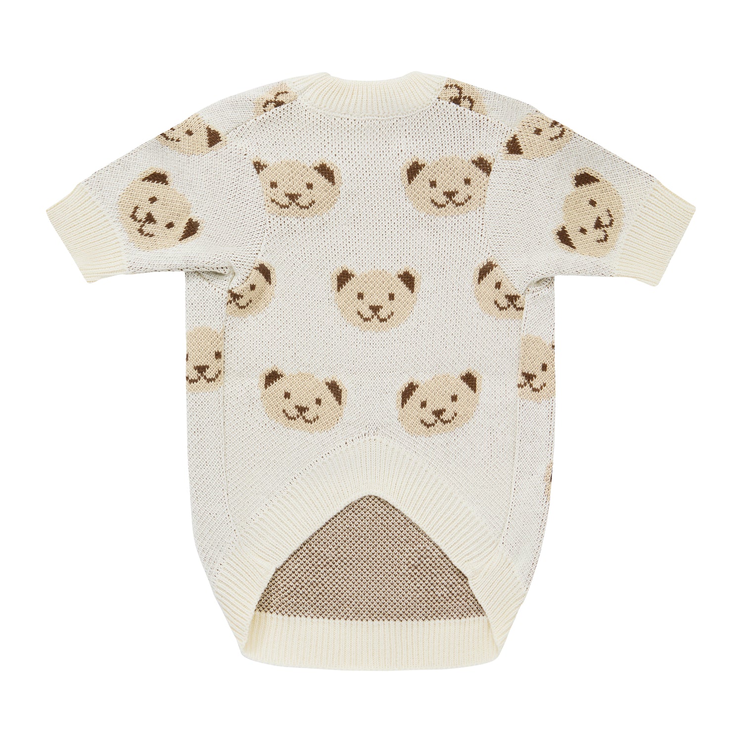 Kremowy sweterek dla psa w misie