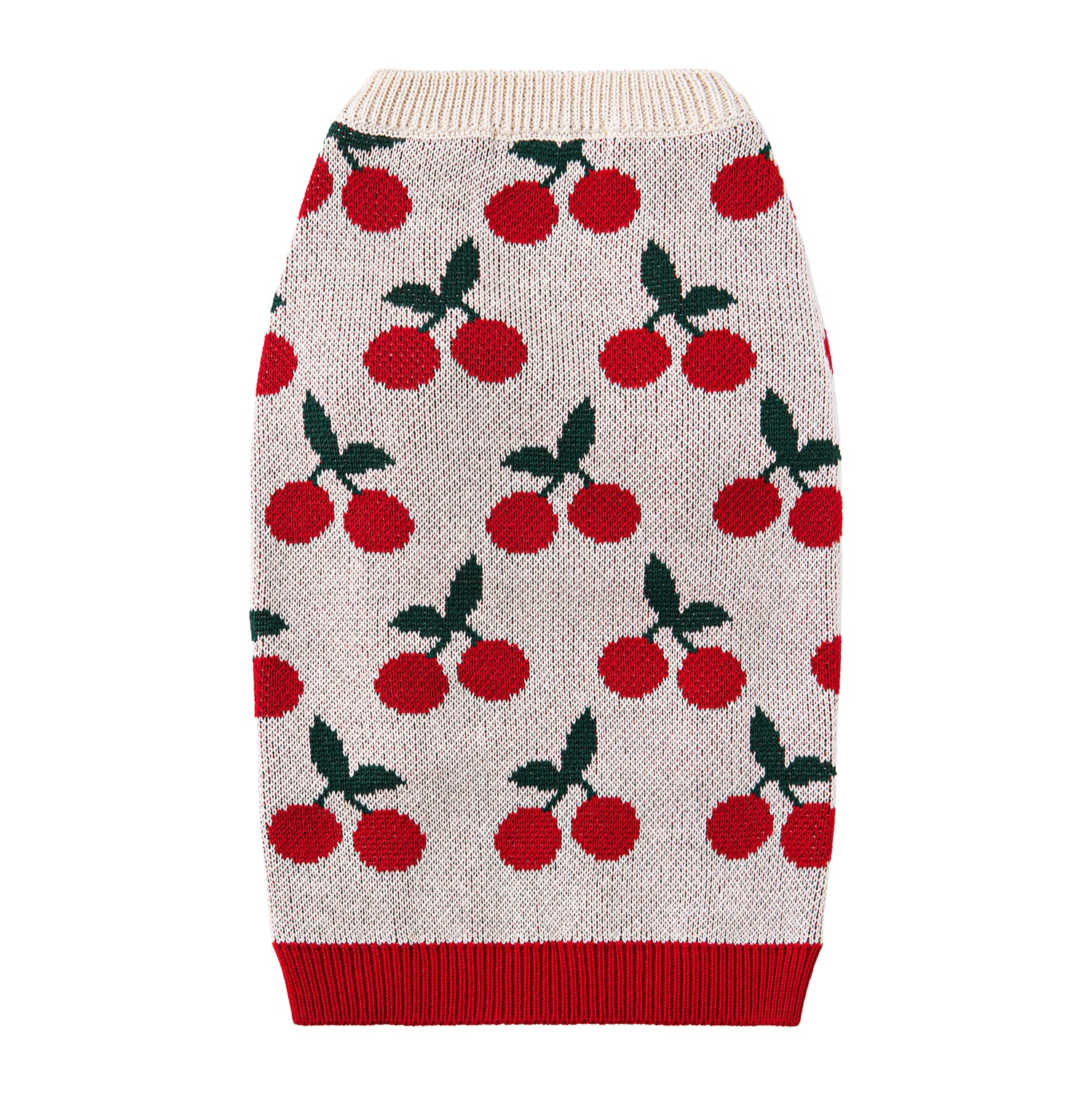 Sweterek-kamizelka Cherry w wiśnie dla psa