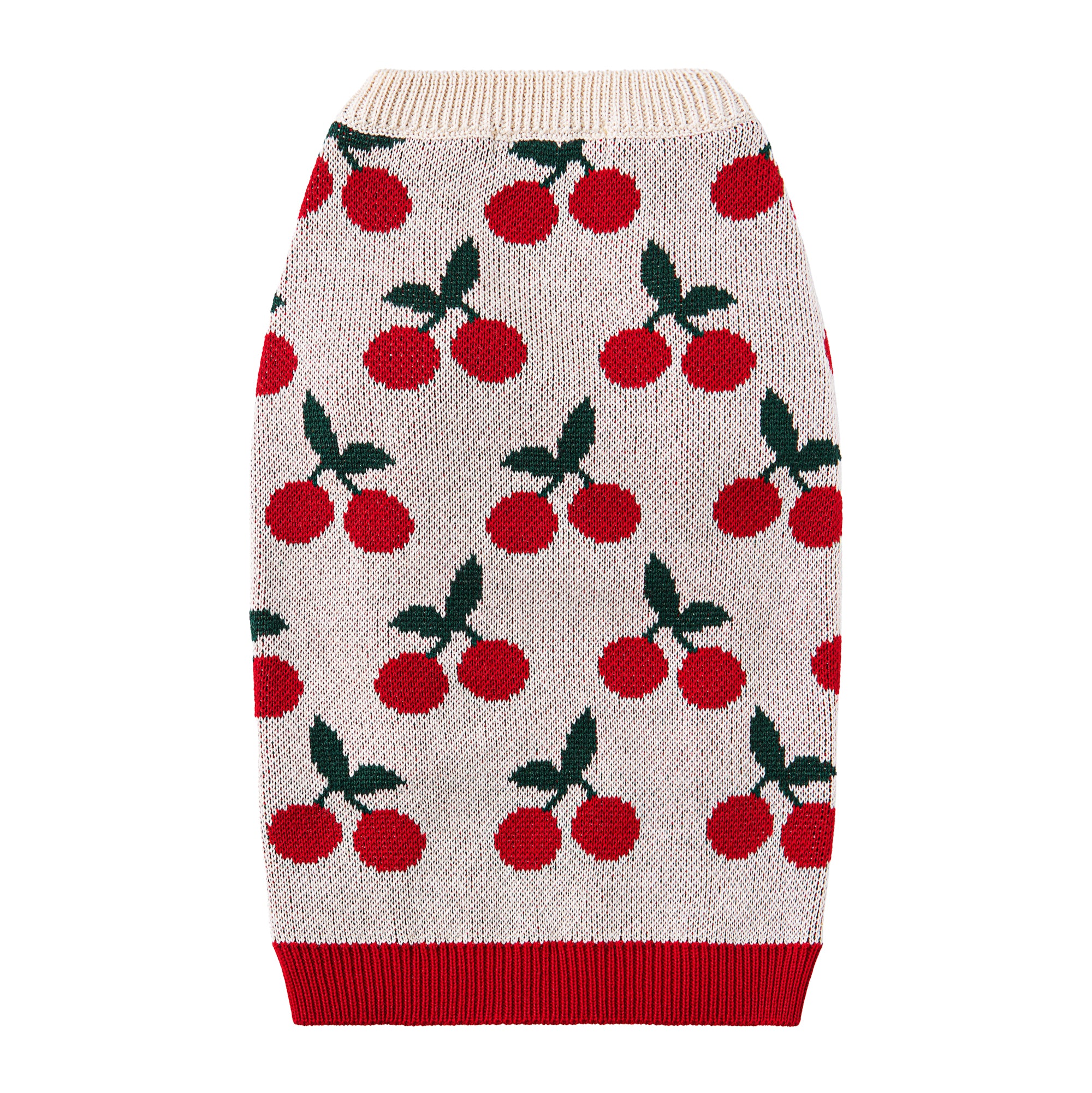 Sweterek-kamizelka Cherry w wiśnie dla psa