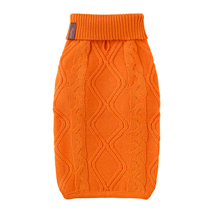 Woofy Pumpkin Pie sweterek z golfem dla psa