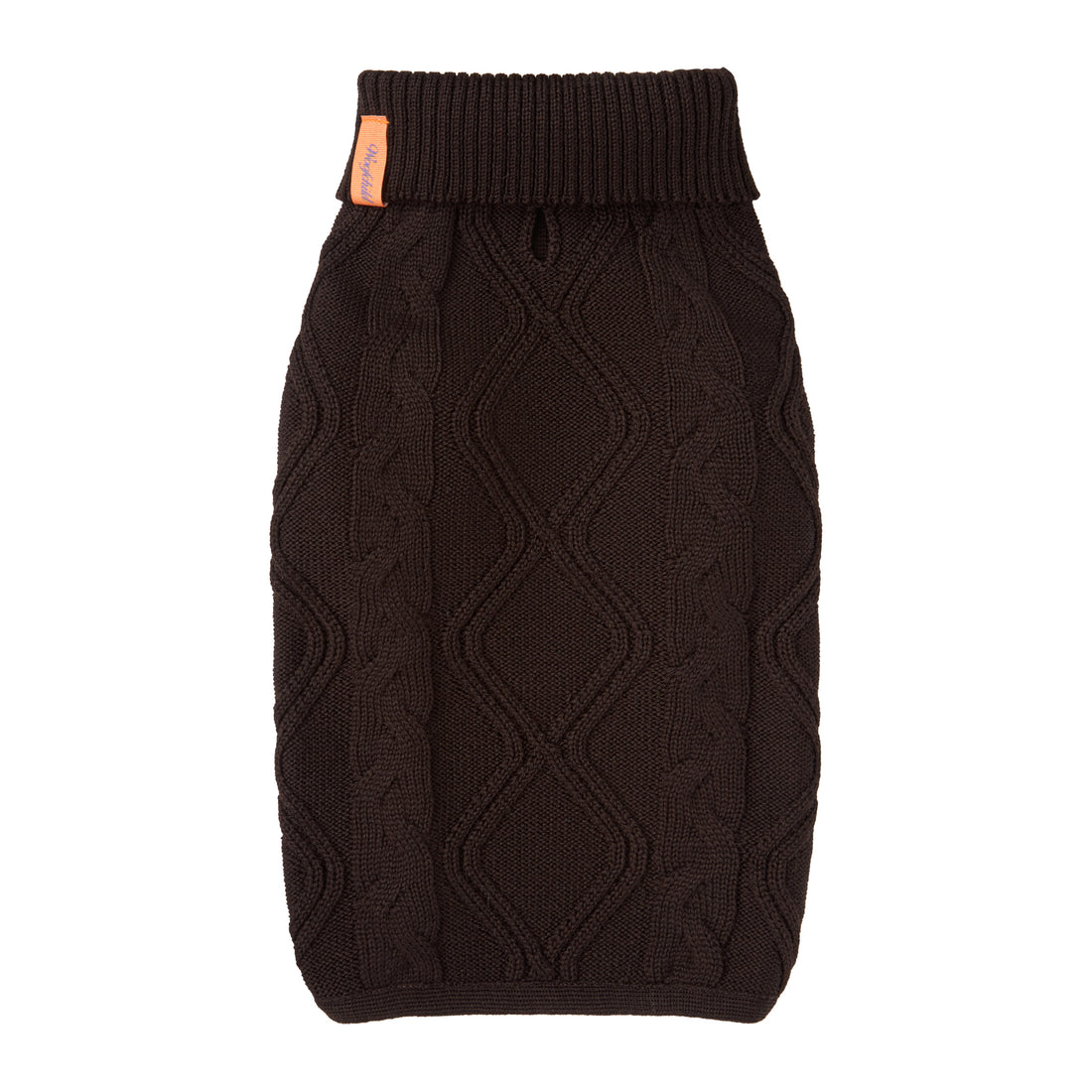 Woofy Chocolate Fondant sweterek z golfem dla psa