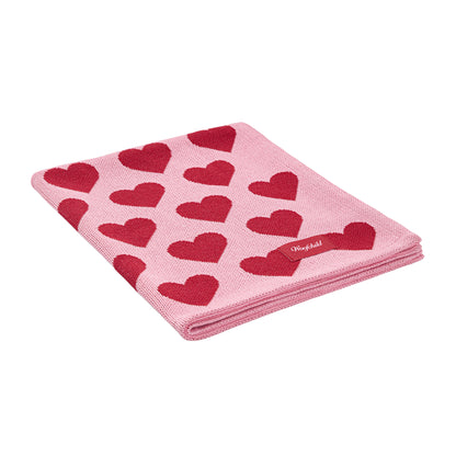 Kocyk Hearts w serduszka