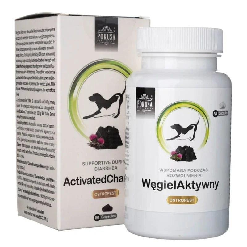 GreenLine Węgiel aktywny z ostropestem 60 kapsułek