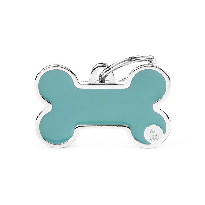 Adresówka personalizowana - Duża kość lightblue