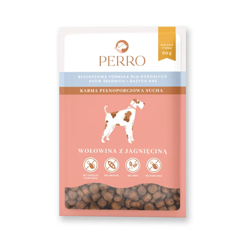 Beef and Lamb Dog Food 60g 