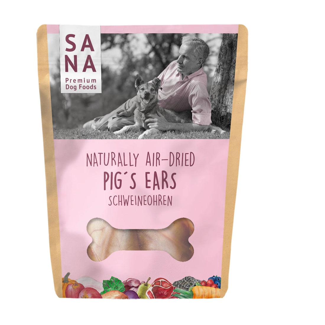 Świnskie uszy dla psa 5szt