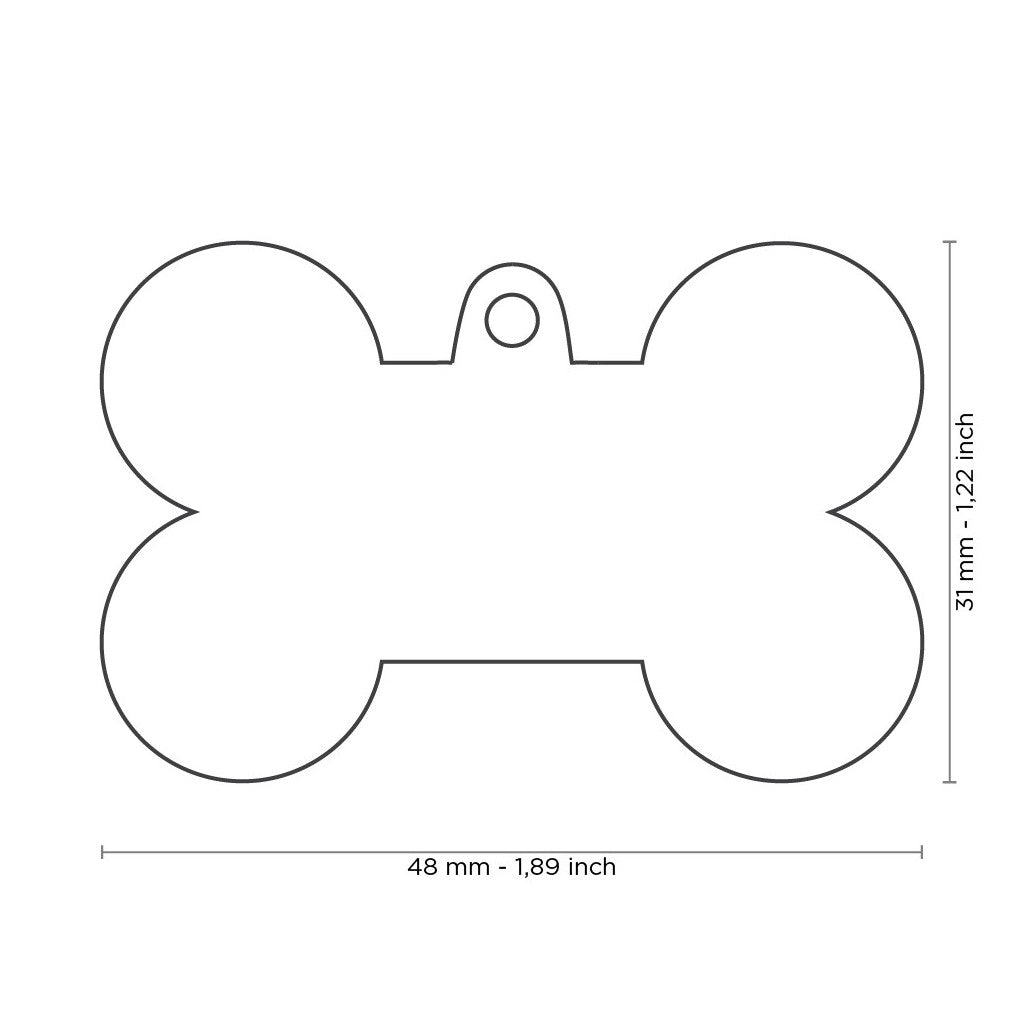 Personalized address tag - silver Tiffany &amp;amp; Dog bone