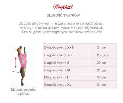 Czarny sweterek dla psa w misie