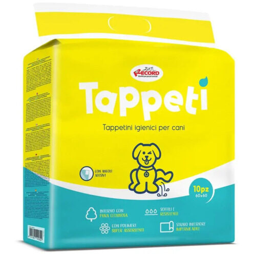 Record Tappeti - podkłady chłonne do nauki czystości, dla psów starszych i schorowanych, 60x60cm