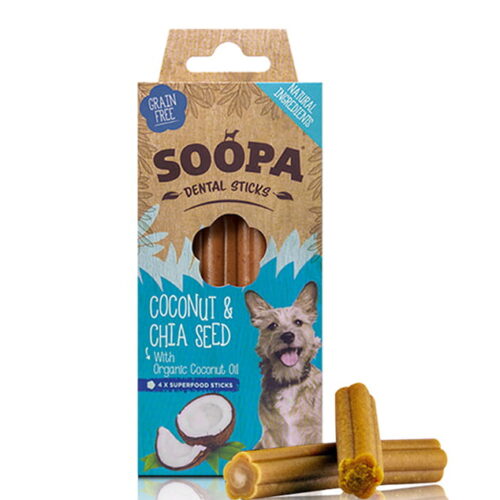 Naturalne Dental Sticks dla szczeniaka - kokos i nasiona chia