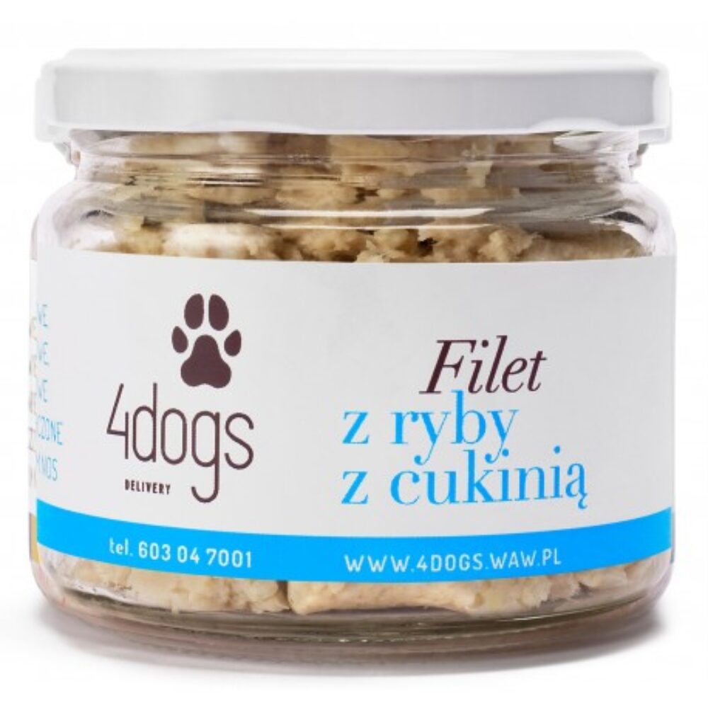 Catering 4dogs - Filet z ryby z cukinią dla psa