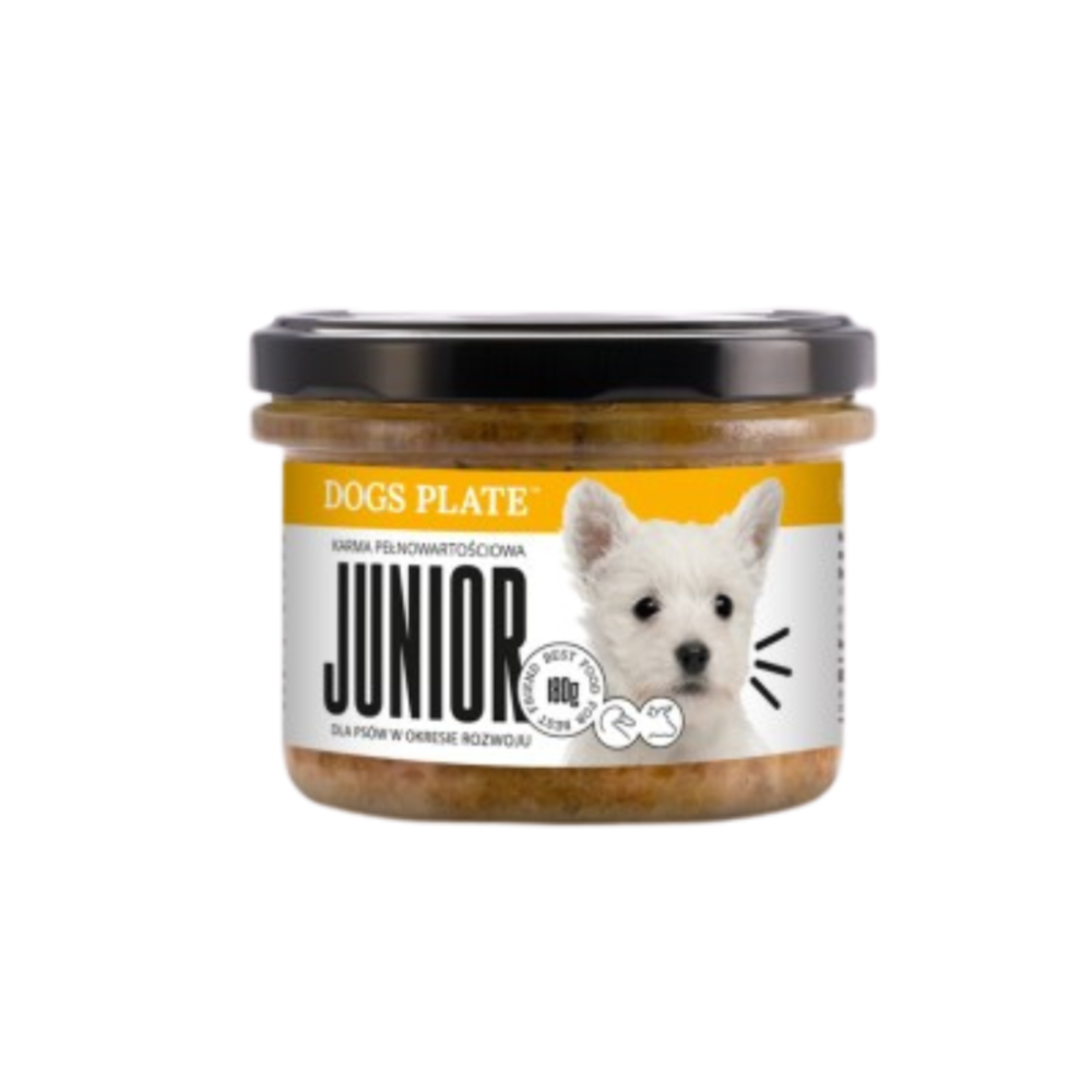 DogsPlate - Junior z kaczką, karma dla szczeniaka